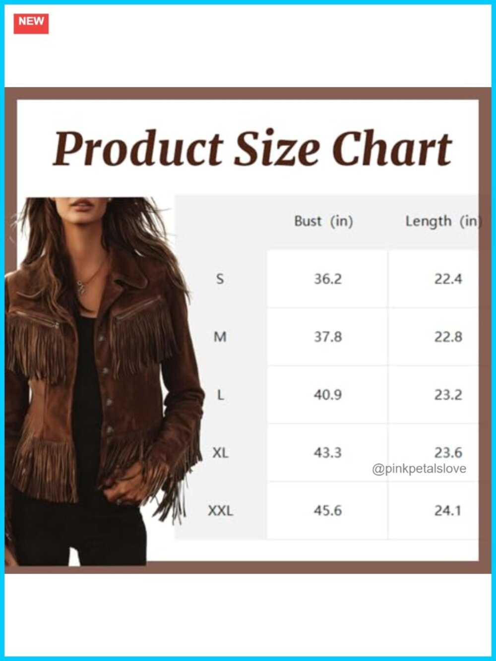 Vintage Lapel Long Sleeve Faux Suede Leather Tassel Fringe Motorcycle Jacket - Picture 3 of 6